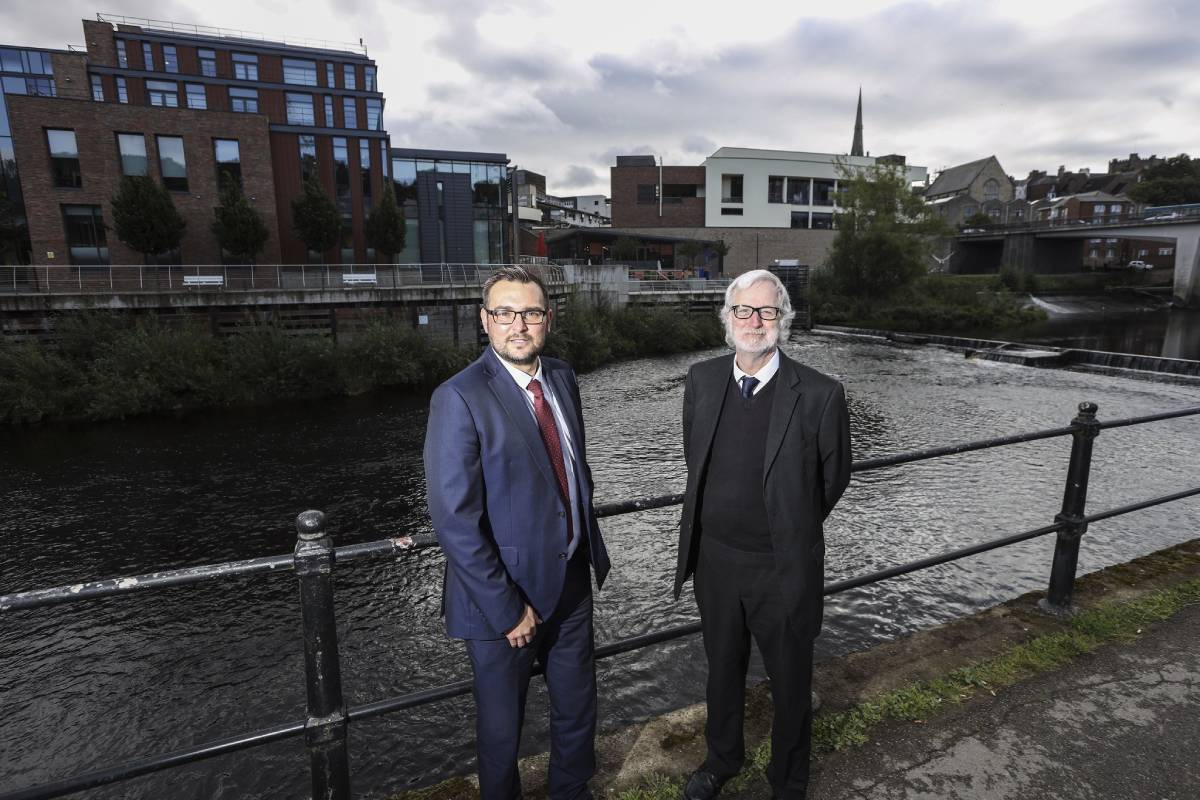 Durham climate change consultation: Cllr Carl Marshall (left) and Cllr John Clare