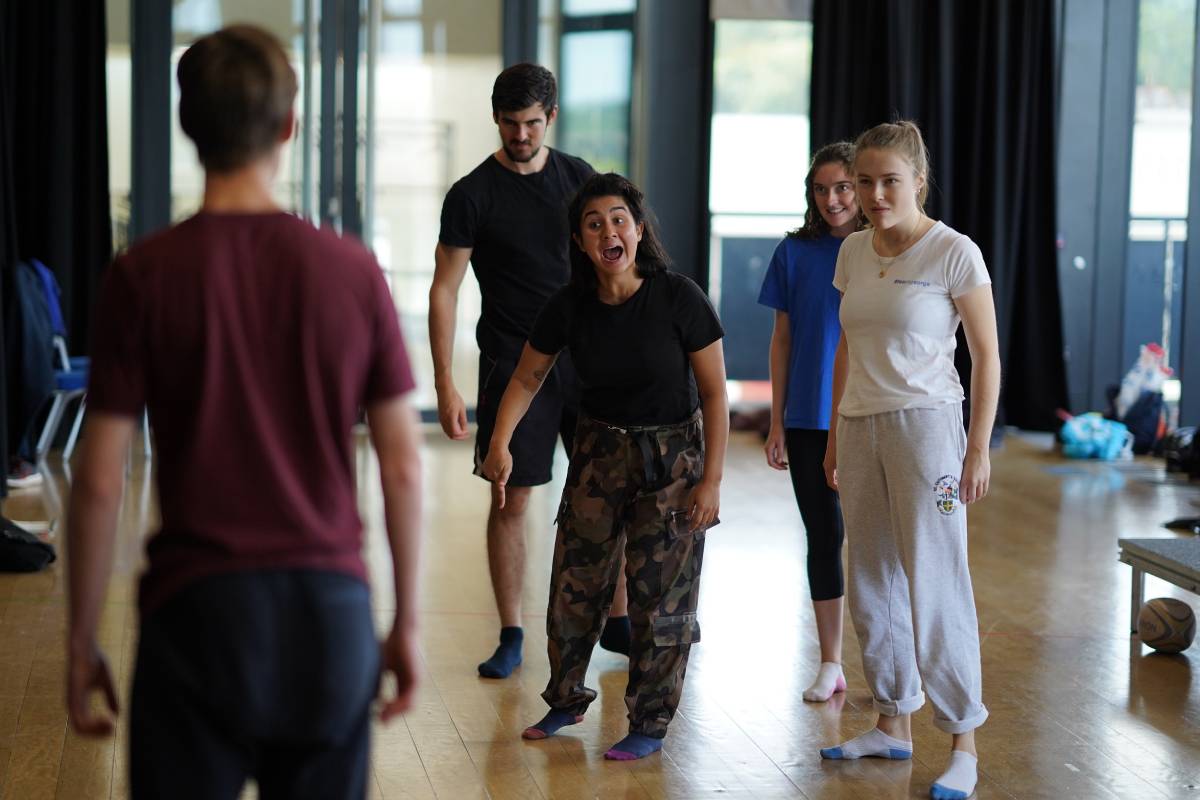 Rehearsals for the Durham Gala Theatre production of Lord of the Flies