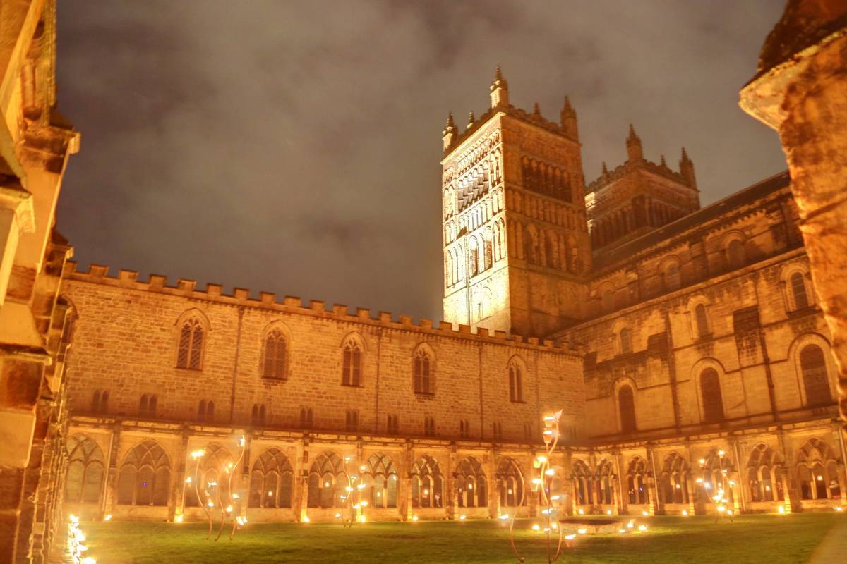 You don't need a Lumiere ticket to see Durham Cathedral's fire show after 7.30pm