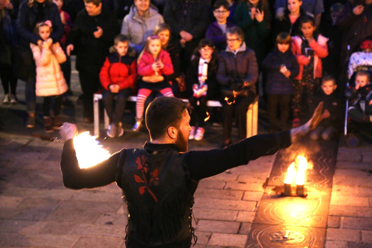 Watch highlights from Durham Fire and Ice 2019 from ice sculptures to fire juggling