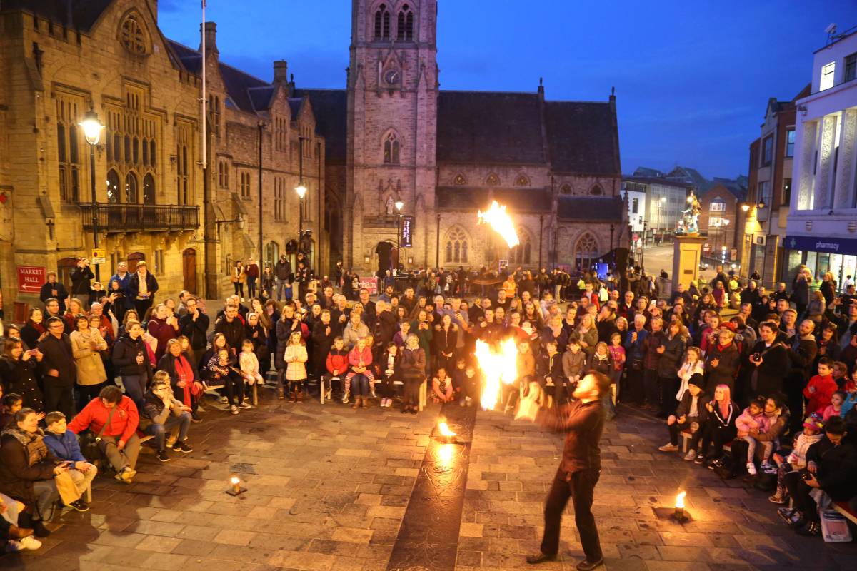 When is the Durham Fire and Ice fire show spectacular 2020?