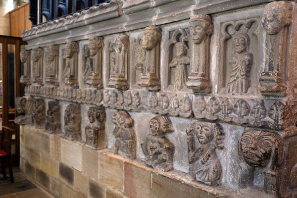 Hexham Abbey gargoyles and one man's bizarre sense of humour