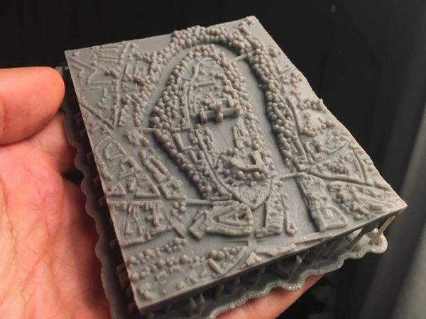 This amazing 3D printed Durham model fits in the palm of your hand
