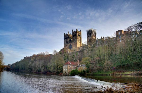 What was on the site of Durham Cathedral before it was built?